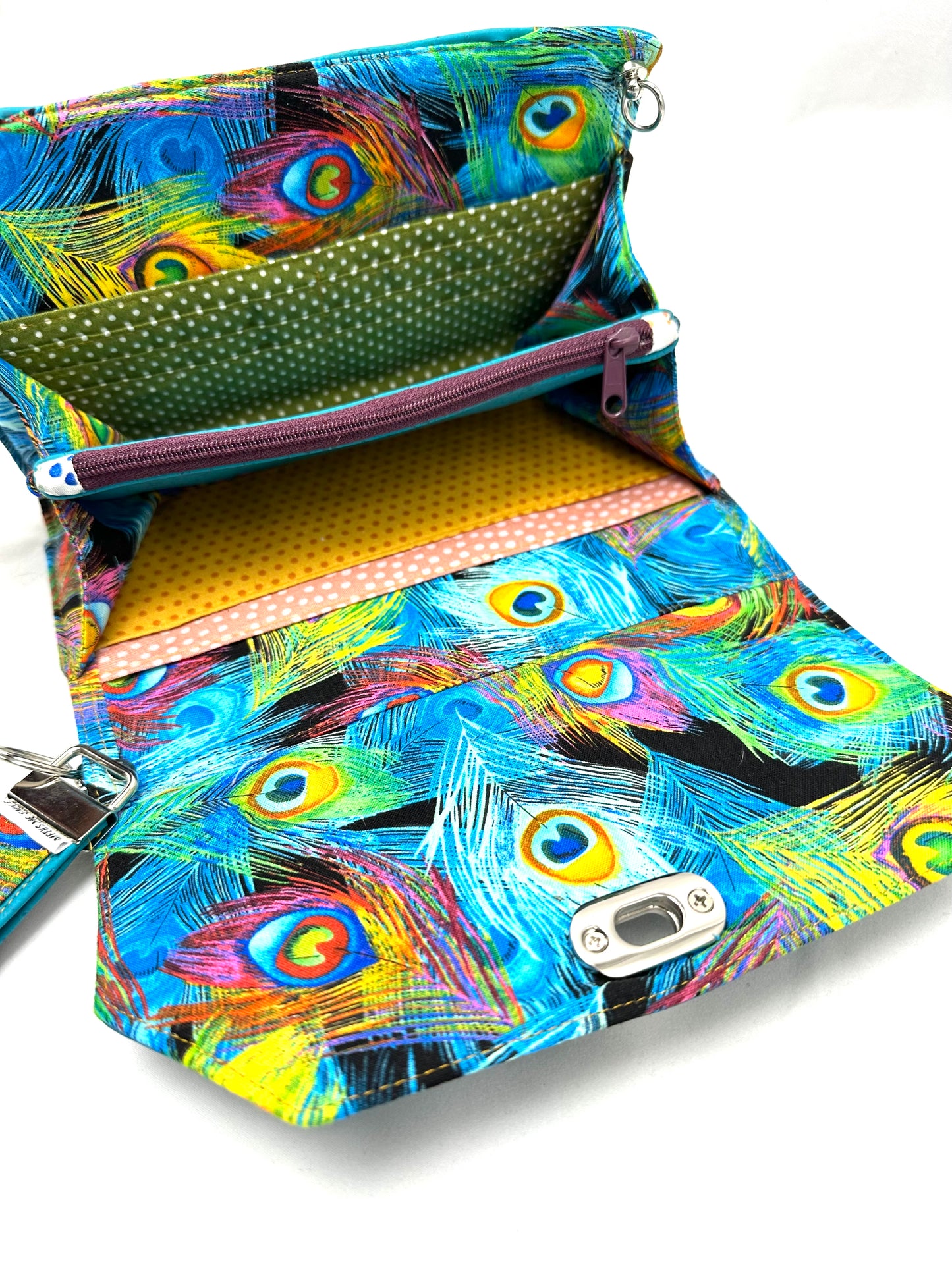 Madeline Wallet Crossbody- Blue