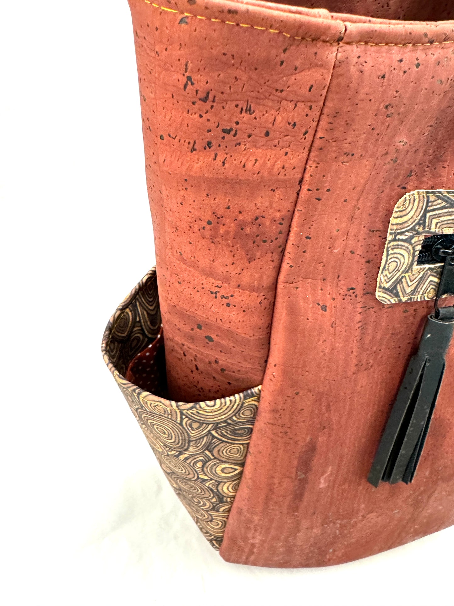 Temesha Large Tote- Brick Red