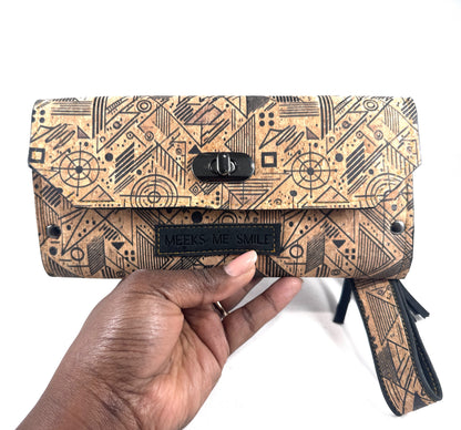 Franchescia Slim Wallet- Abstract