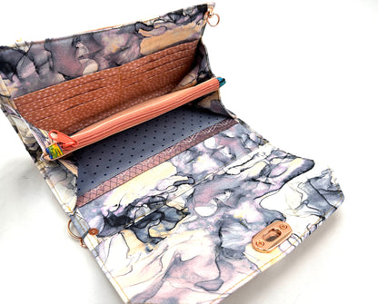 Madeline Wallet Crossbody- Pink