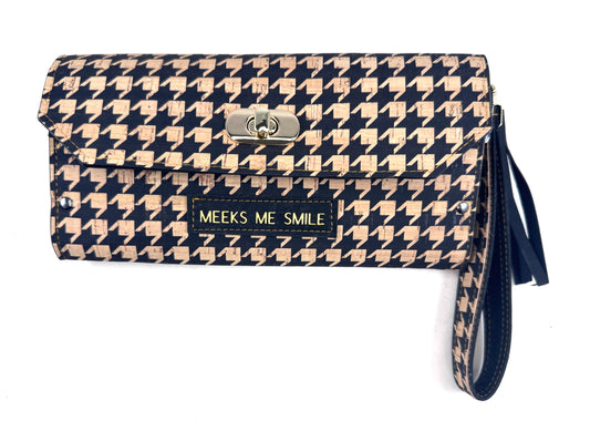 Franchescia Slim Wallet- Houndstooth