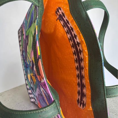 ART TOTE BAG GREEN