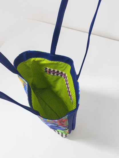 ART TOTE BAG BLUE