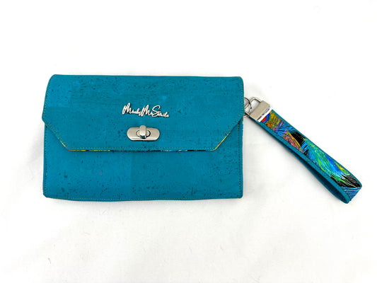 Madeline Wallet Crossbody- Blue