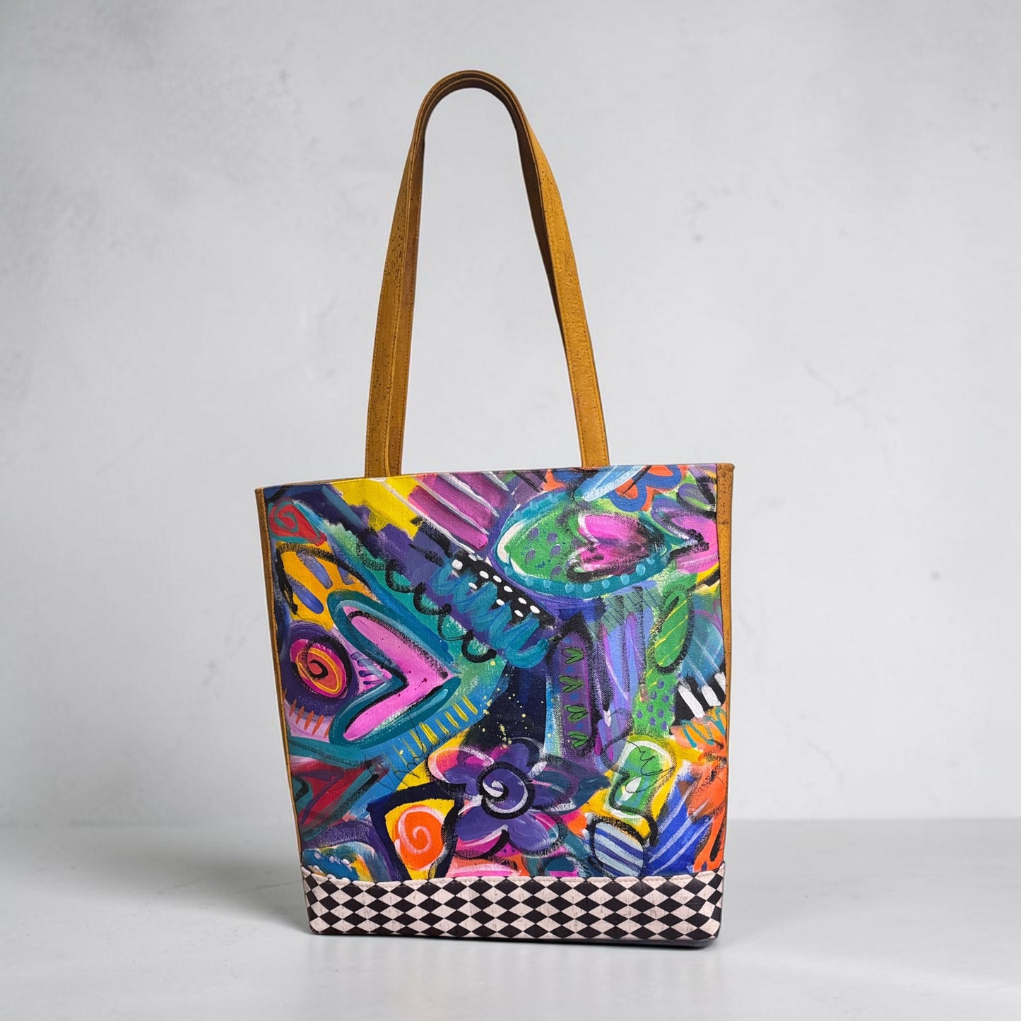 ART TOTE BAG MUSTARD