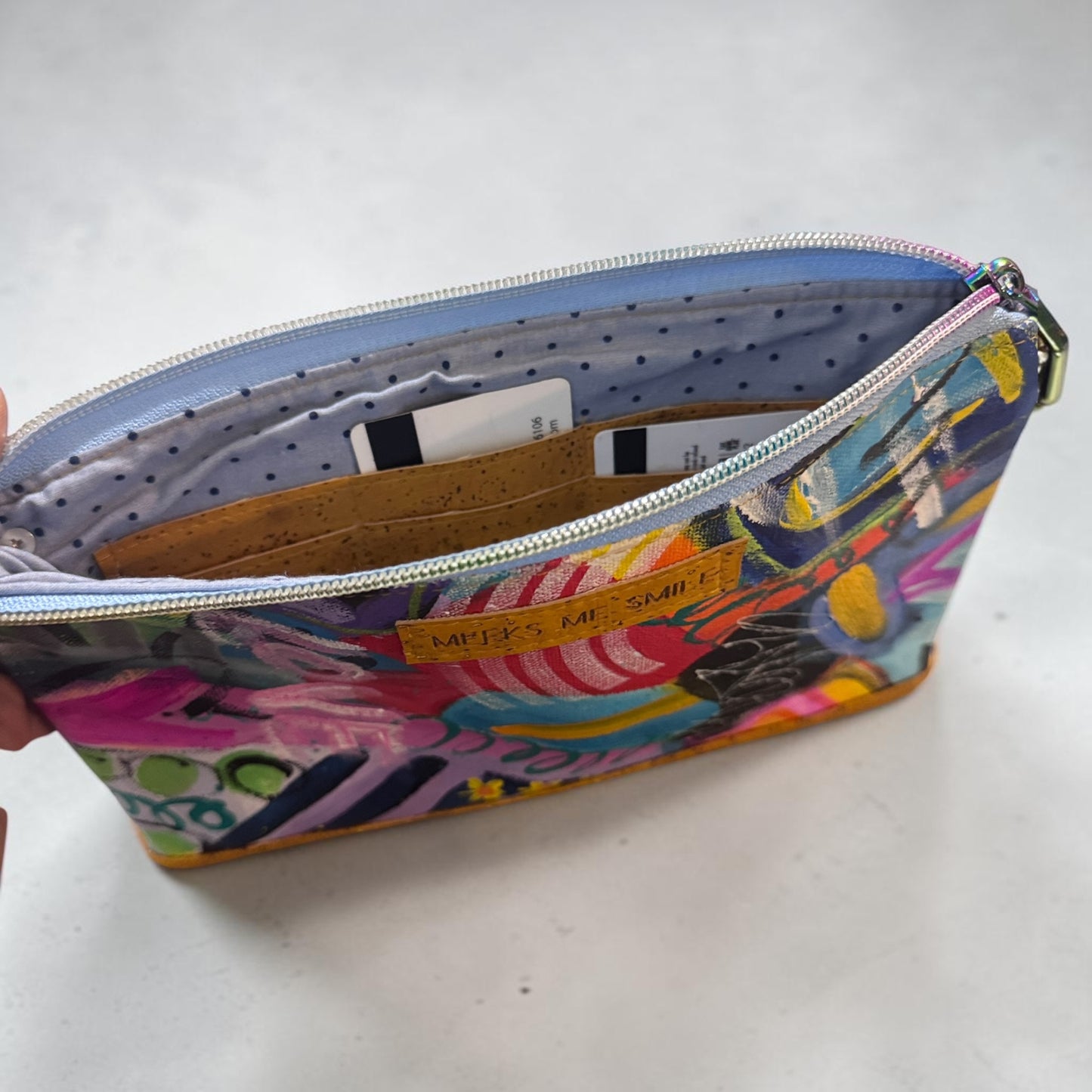 ART WRISTLET MUSTARD YELLOW