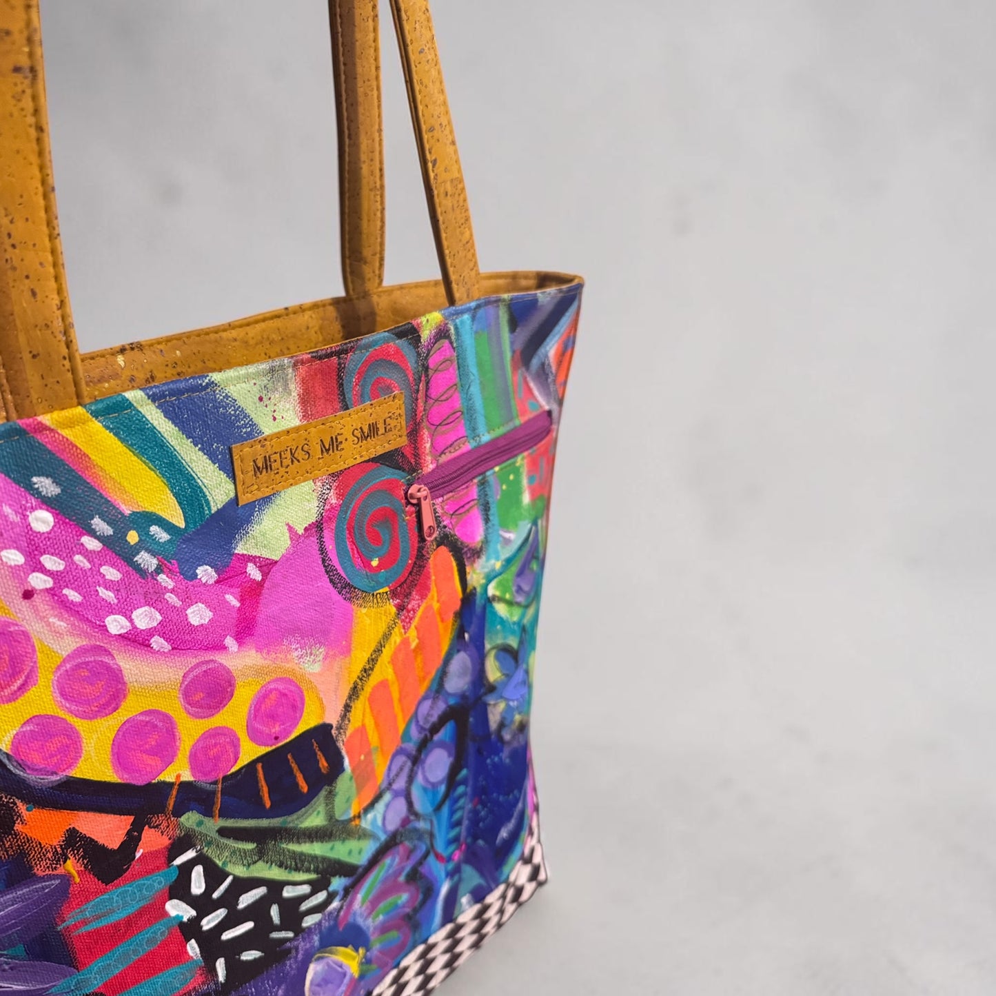 ART TOTE BAG MUSTARD