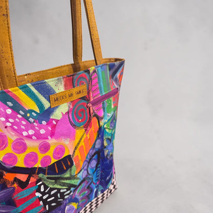 ART TOTE BAG MUSTARD