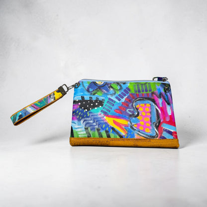 ART WRISTLET MUSTARD YELLOW