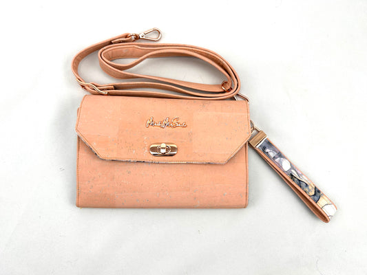 Madeline Wallet Crossbody- Pink