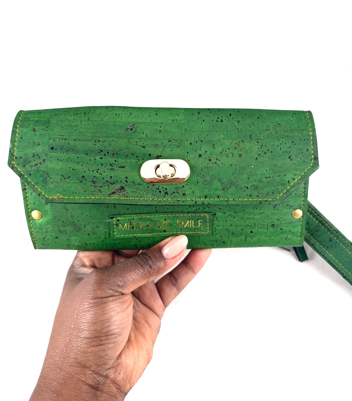 Franchescia Slim Wallet- Grass Green