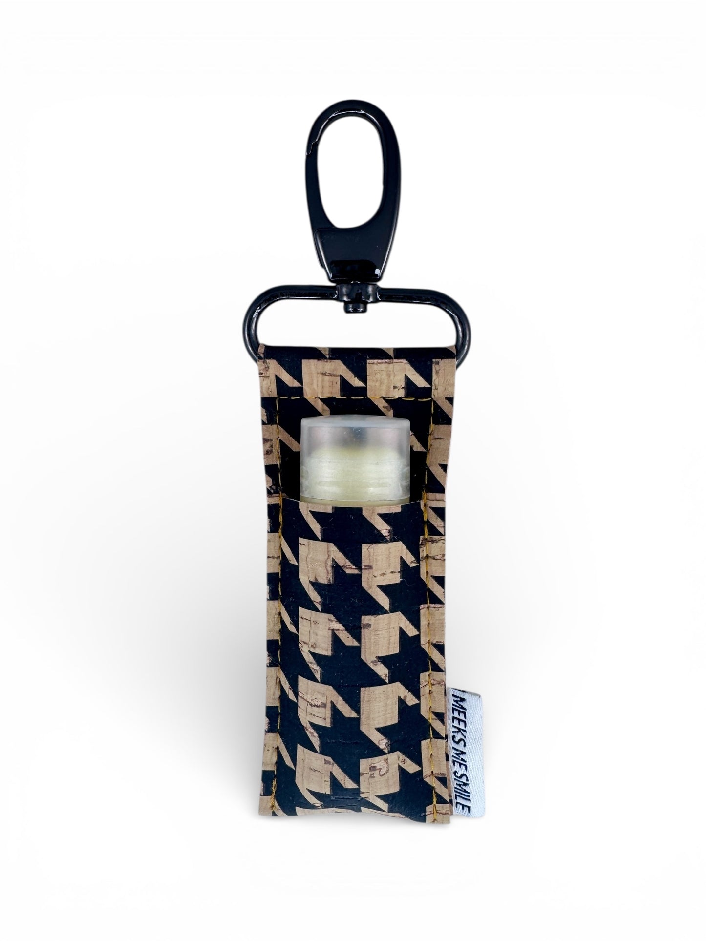 Lip Balm Holder- Houndstooth