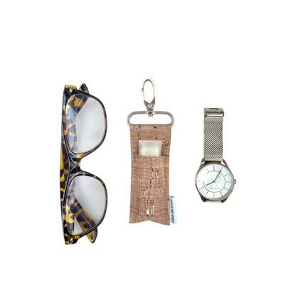 Lip Balm Holder- Natural with Gold