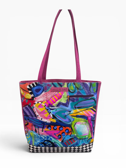 ART TOTE BAG MAGENTA
