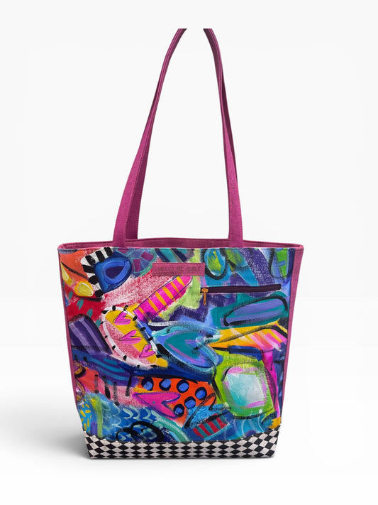 ART TOTE BAG MAGENTA