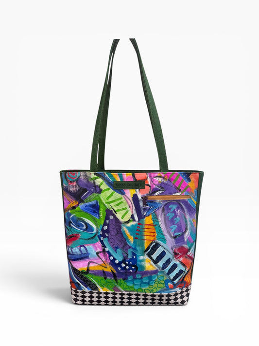 ART TOTE BAG GREEN