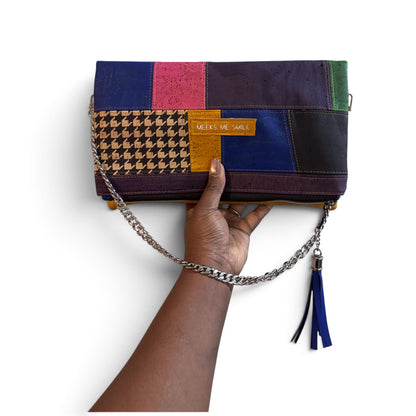 Patchwork Fold over Clutch