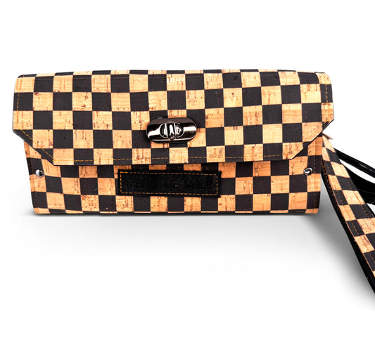 Checkered Print  Franchescia Wallet