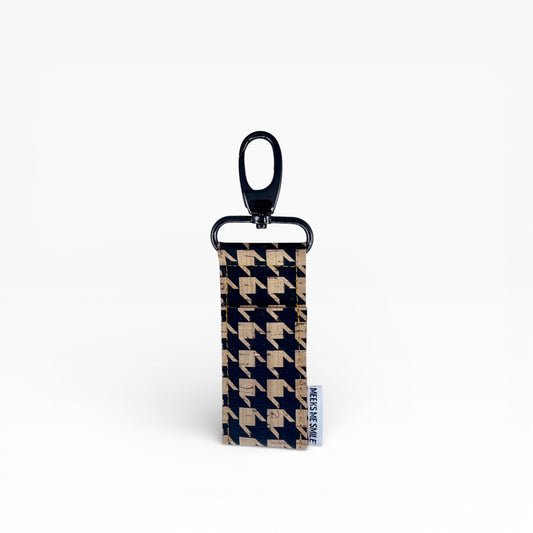 Lip Balm Holder- Houndstooth